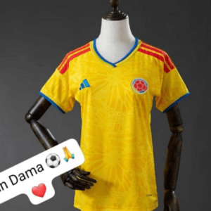 Camiseta bordada seleccion colombia- mujer